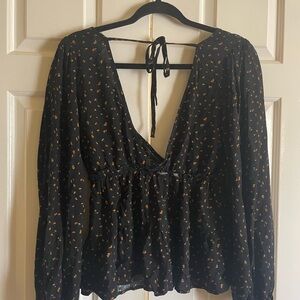 Chic Black and Gold Women's Blouse